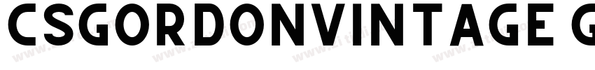 CSGordonVintage GBpc字体转换